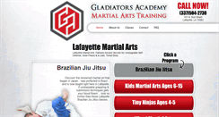 Desktop Screenshot of gladiatorsla.com
